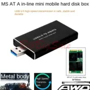 (mSATA USB flash drive) Metal Box USB 3.0 to mSATA SSD Hard Disk Box converter μ