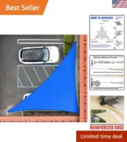 Heavy Duty 200GSM Right Triangle Sun Shade Sail - 3- Included
