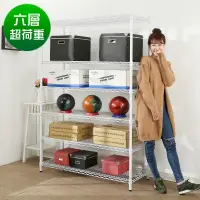 在飛比找Yahoo奇摩購物中心優惠-BuyJM超荷重白烤漆加強型90x45x180CM鐵力士六層