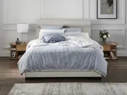 Memphis Bolster Bed Frame - King / Ivory