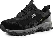 [Jack Walker] Men's Walking Trainers - Genuine Suede Leather with Memory Foam Insoles Hydroguard Waterproof - Lightweight Hiking and Trekking Shoes Ideal Footwear for Outdoor Enthusiasts JW2007