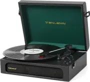 Vinyl Record Player with Built-in Speakers