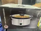 Chefs Counter 3.7 Qt Slow Cooker Removable Stoneware Cook Pot Cool Touch Handle