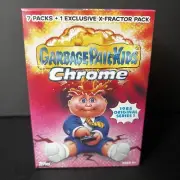 2013 GARBAGE PAIL KIDS CHROME SERIES 1 SEALED BLASTER BOX 7 PACKS + X-FRACTOR