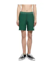 mid-thigh cotton shorts 1,2 Green