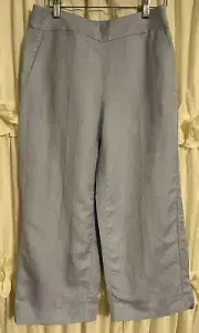 Ann Taylor Loft Women's Petites Light Blue Chambray Capri Pants size 0 NWT