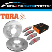 2 Front Disc Brake Rotors + Pads Set for Mitsubishi Challenger PB PC 2009~2015