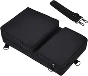 Oshhni DJ Controller Storage Bag Suitcase Large Capacity Rustproof Wear Resistance Lightweight Travel Case Turntable Carrying Case