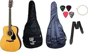 [YAMAHA] F310, 6-Strings Acoustic Guitar, Natural With Sponge Bag, Belt, Plectrums, Combo Pack.(NT)