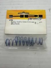(b1) RC HPI 57 x 13 x 1.2 mm 9.5 Coil Shock Springs Steel Blue Firm (2) 6788 B51