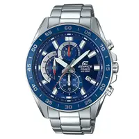 在飛比找蝦皮商城優惠-【CASIO】EDIFICE 立體時刻飆速不鏽鋼腕錶-藍(E