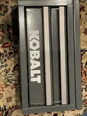 KOBALT Mini STEEL Tool Box w/ 2 Magnetic Drawers + LIFT-UP Lid, GRAY, NEW IOP!