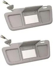 Yurefax Side Sun Visor, for Mazda, RX-8 2004-2011 2PCS Car Front Left Sun Visor Panel with Makeup Mirror Replacement Interior Window Sunvisor Front Side Sun Visor Car Sun Visor