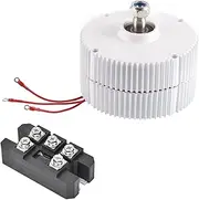 XTevu 24V 400W Wind Turbine Generator, 3-Phase Synchronous Alternator, Permanent Magnet Power Supply, NE-400 for Renewable Energy Systems (Motor + likriktare)