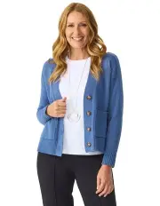 [Fella Hamilton] Clarendon Relaxed Cardigan in Indigo