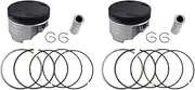 1/2 Sets STD ~ +100 49mm~50mm Motorcycle Piston & Piston Ring Kit For XC125 1990-1993 XV250 1988-2018(2Sets Oversize 50)