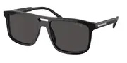 Prada PR A22SF Asian Fit 16K08Z Men's Sunglasses Black Size 58