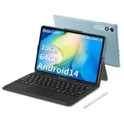 Tablet, 10 inch Android 14 Tablet with Keyboard, Octa-core Processor, 10GB RAM
