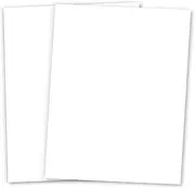 White Heavyweight - Extra Thick Card Stock Paper | Great For School And Holiday Craft Projects, Business cards, Stationary printing | 8.5 x 11 Inches | 100lb Cover (270gsm) | Bulk Pack of 100 Sheets