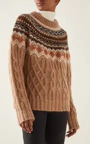 [Moncler Grenoble] Knit Wool-Mohair Sweater