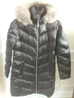 MICHAEL KORS MK Long Puffer Jacket Down Winter Coat Jacket Metallic Silver $295
