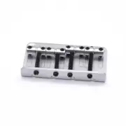 KD By AxLabs Vintage Style Bass Bridge - 4-Screw, 4-String - Satin Chrome