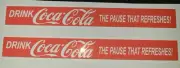 Buddy L Yellow Coke Cola set of 2 VINYL PEEL AND STICK DECAL