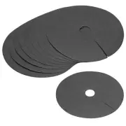 Tree Mulch Ring 27cm Nonwoven Tree Protector Mat Plant Cover Black 10 Pack
