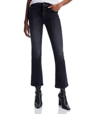 Mother The Outside Flood High Rise Jeans in in Not Today Satan