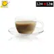 【奇高】耐熱咖啡杯盤組230ml 12杯+12盤(玻璃杯 咖啡杯 茶杯)