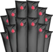 3808-BLK-12 Deluxe 16G. Single-Chamber 8-Foot Black Winter Water Tube for Swimmi