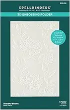 Spellbinders 3D Embossing Folder 5.5"X8.5"-Beautiful Blooms -E3D026
