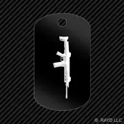 ACR Rifle Keychain GI dog tag engraved many colors assault 2a gun rights