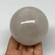 595g, 3"(75mm), Quartz Sphere Crystal Gemstone Ball @Brazil, B22444