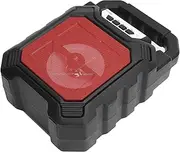XUMIUZIY Speaker Wireless, Portable LED Speaker, Lightweight Use Carry Easily, Great Battery Life 1200mAh, Multi-Functional, with Mic for Memory Card (Red)