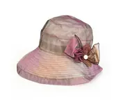 C45 Ladies Summer Cloth Hat Sun Hat Foldable Sun Hat Organza Fashion Anti-ultraviolet Sun Hat Vacation Travel Hat Fishing Hat
