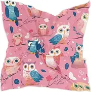 [sanluoli] Valentine's Day Owls Lovely Peach square silk scarf hijab funky dress scarves for women for winter bufanda para mujer elegante, Valentine's Day Owls Lovely Peach