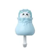 2Pcs Cute Animal Wall Key Hook Room Door Key Holder Wall Wardrobe Strong Sticky Hanging Clothes Rack Hooks Door Hanger Decor
