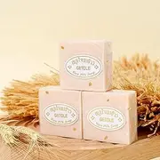 Rice Milk Soap Bar, 3/6 Pack Natural Rice Milk Soap, Thai Handmade Rice Soap, Rice Milk Soap For Face And Body, Multi-Functional Cleansing Bar, Cleansing And Moisturising