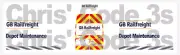 Code 3 Adhesive Vinyl Decal Suit Oxford Diecast 1/76 various GB Railfreight Van