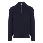 [Brunello Cucinelli] Brunello Cucinelli Zip-fastening Cashmere Jumper 54 IT BLUE