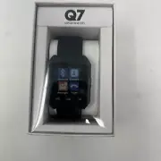 Q7 Black Smart Watch iOS And Android Compatible - NIB