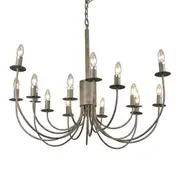[Florabelle Living] 16 Arm Taupe Iron Chandelier 15 Lights