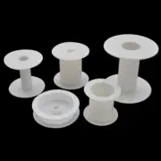 Empty Sewing Machine Bobbins Plastic Spools Reels Thread Ribbon Storage Tools