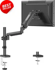 Single Monitor Mount Fits 13-32" Computer Screen, Heavy Duty Single Monitor Desk
