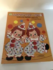 Raggedy Ann and Andy Circus paper dolls Whitman 1974 unpunched
