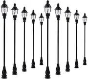 10PCS Model Railroad Train Lamp Posts Led 6.6cm Street Light Lamps OO/HO Scale LQS21
