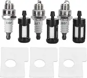 Air Fuel Filter Spark Plug Kit for STIHL MS180 MS170 018 017 MS 180 170 Chain Saw, Chainsaw Replacement Parts, Air Filter + Fuel Filter + Sparking Plug, Easy to Install and Replace