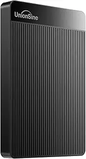 UnionSine 500GB 2.5" Ultra Slim Portable External Hard Drive HDD-USB 3.0 for PC, Mac, Laptop, PS4, Xbox one,Xbox 360-HD-2510(Black)