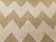 Hill Brown Woven Chevron Zig Zag Upholstery Fabric- Roland Linen 4.10 yd HB168-1
